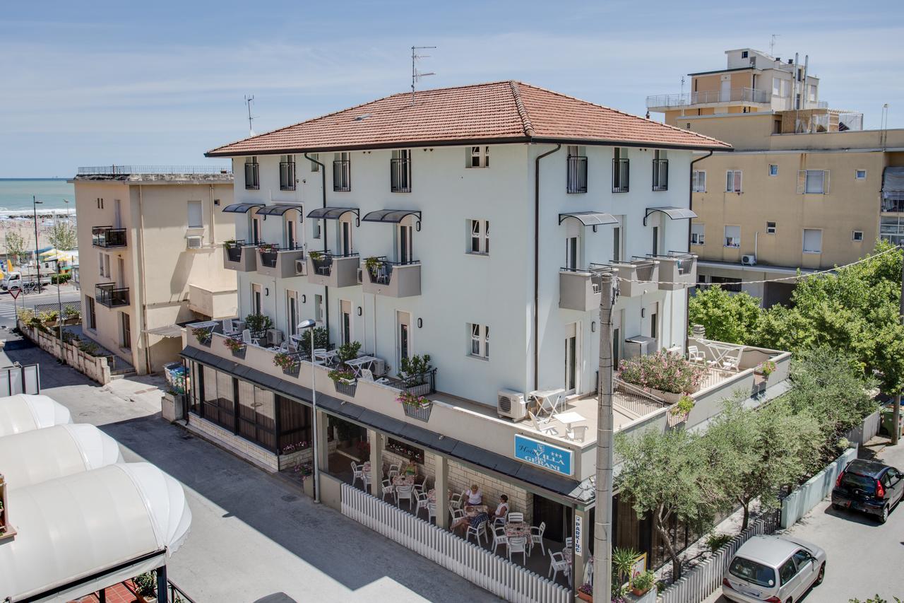 Hotel Villa Dei Gerani Rímini Exterior foto